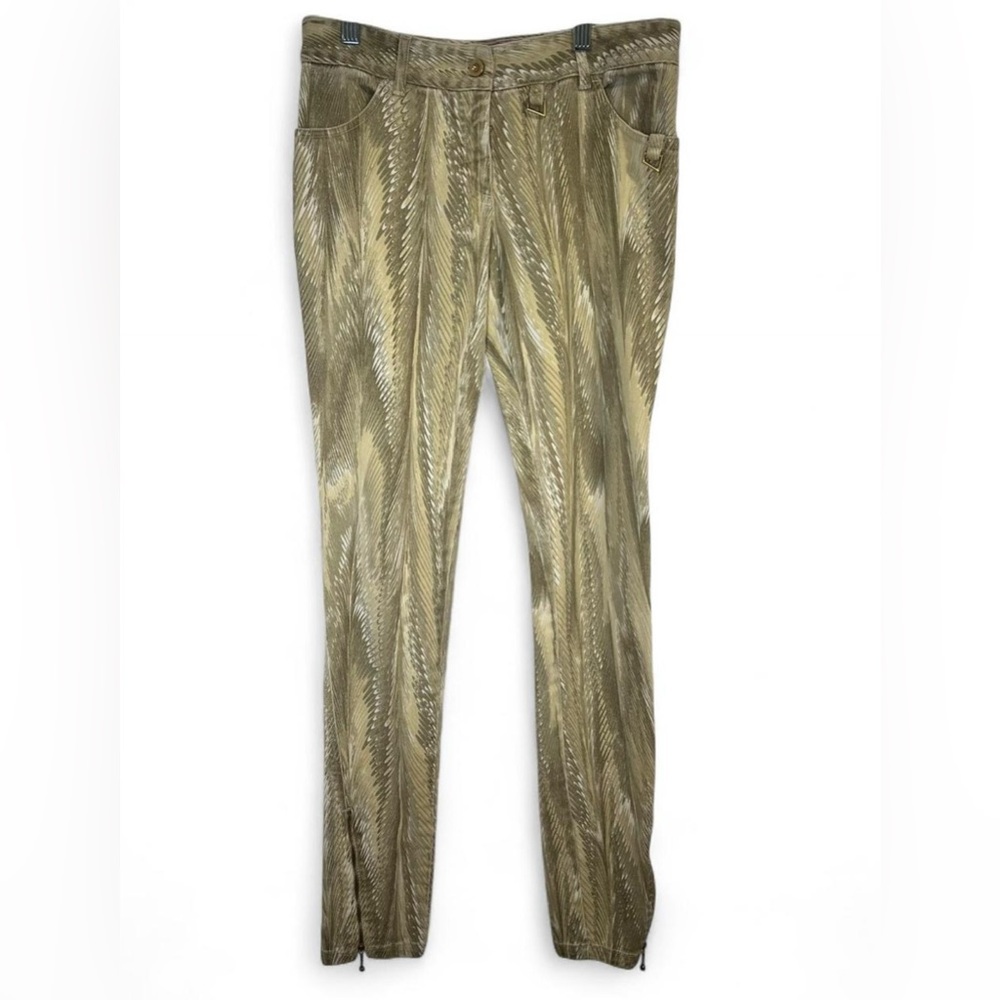 Stella McCartney Beige and White Patterned pants